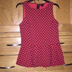 Red and black blouse 👚